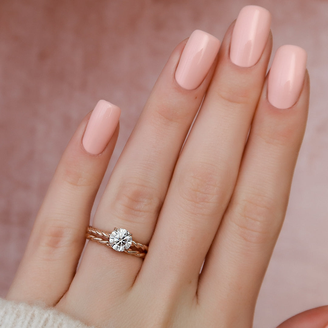 Marquise Cut Cluster Styled Lab Grown Bridal Ring Set