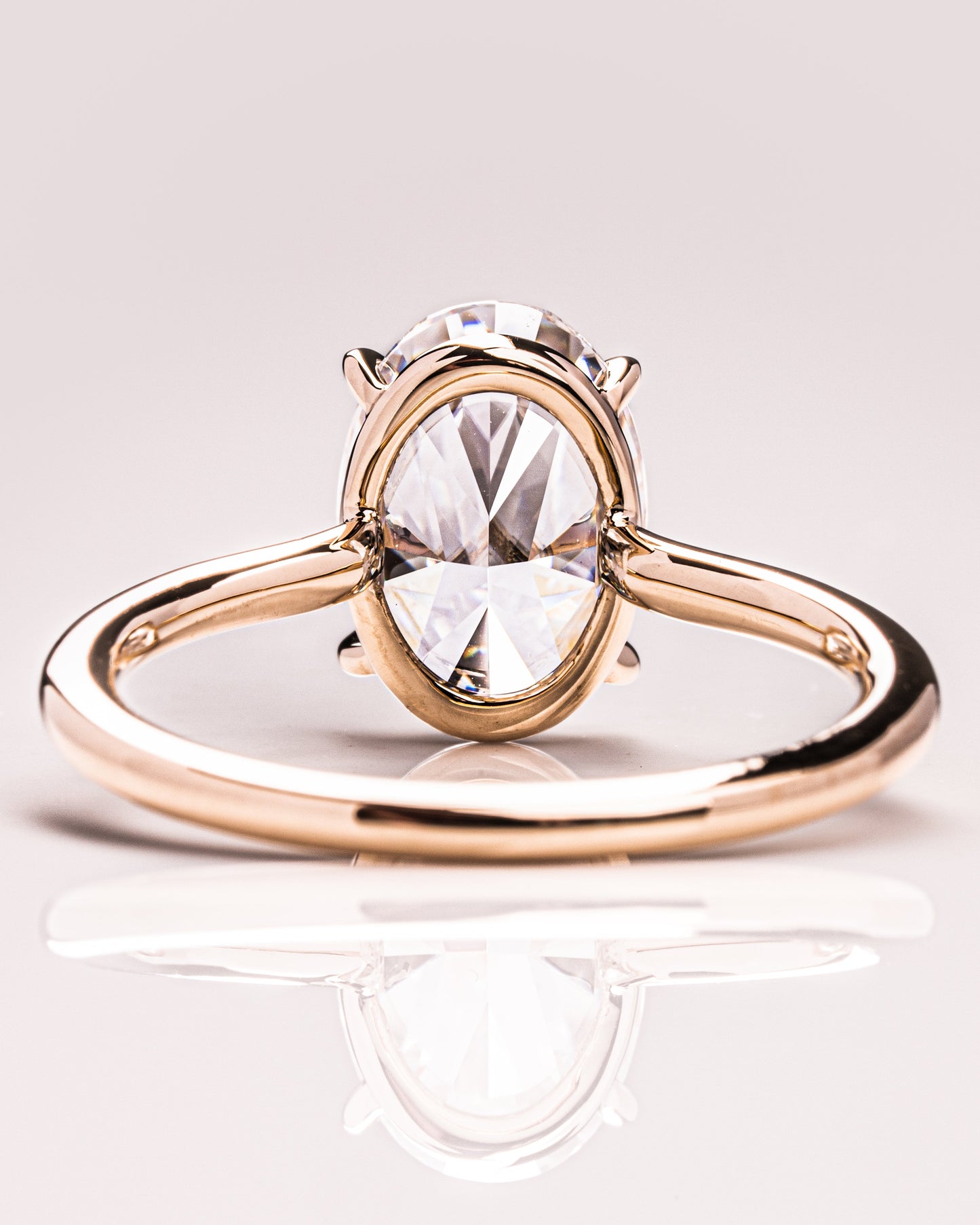 2.72 CT Oval Cut Solitaire Lab Grown Diamond Engagement Ring