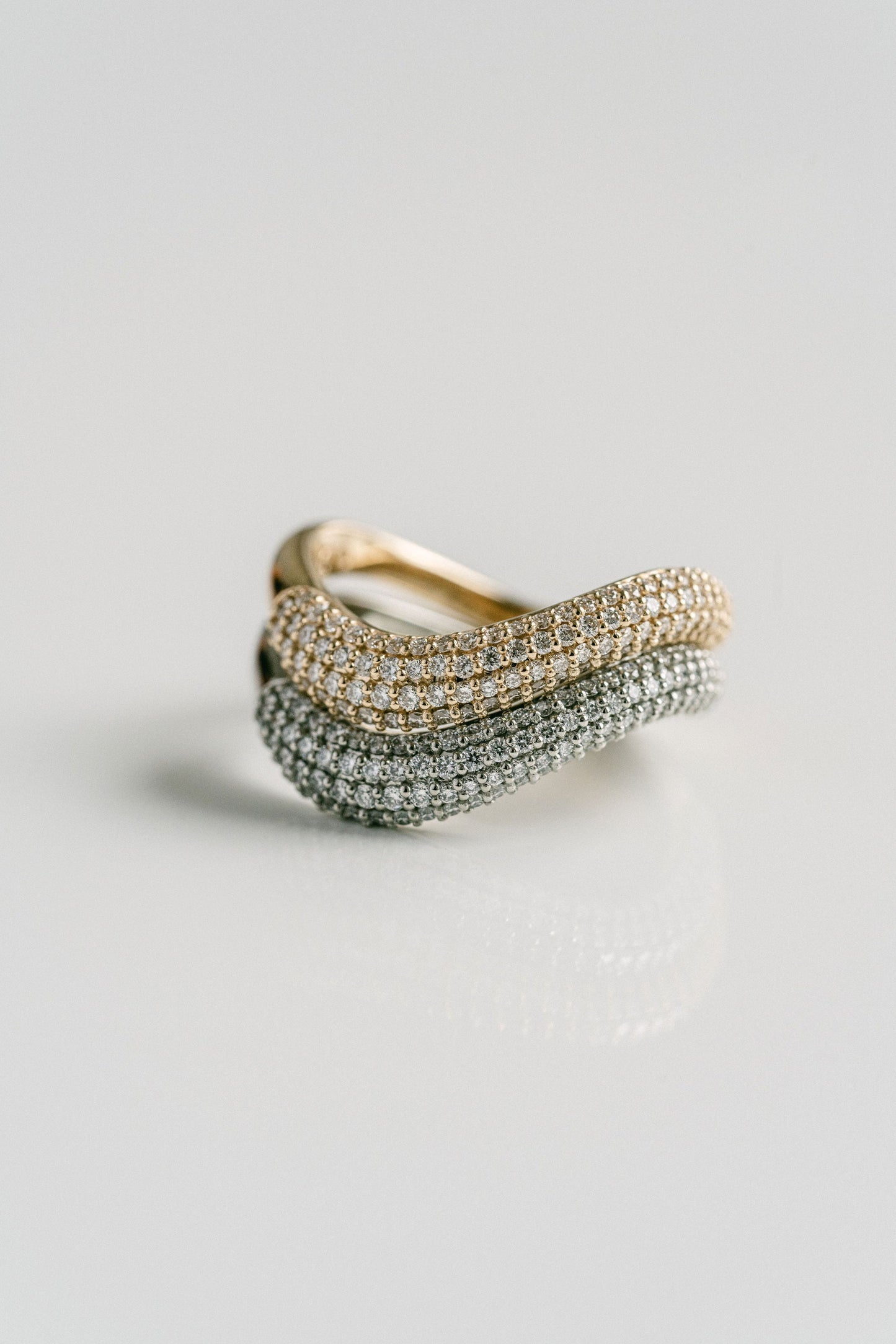 0.25 TCW Round Shaped Half Eternity Lab Grown Diamond Wedding Band