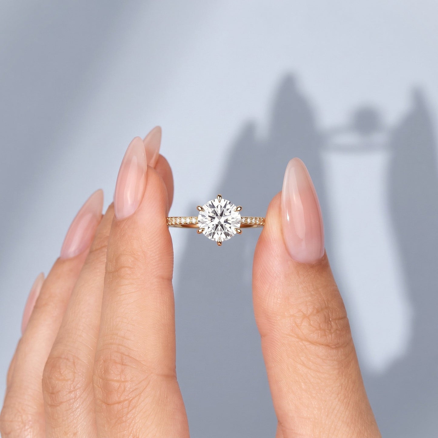 Marquise Swirl Solitaire Engagement Ring – 1 CT Lab Grown Diamond