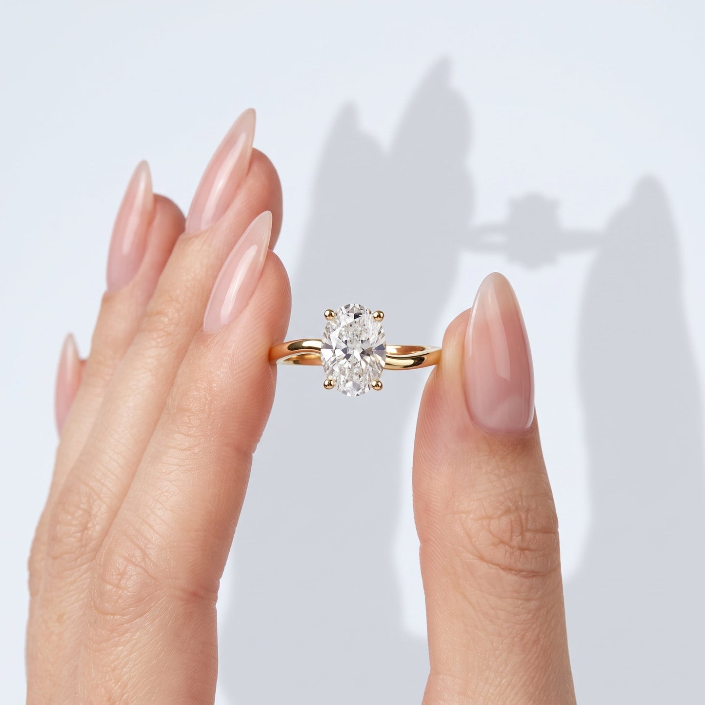 Marquise Swirl Solitaire Engagement Ring – 1 CT Lab Grown Diamond