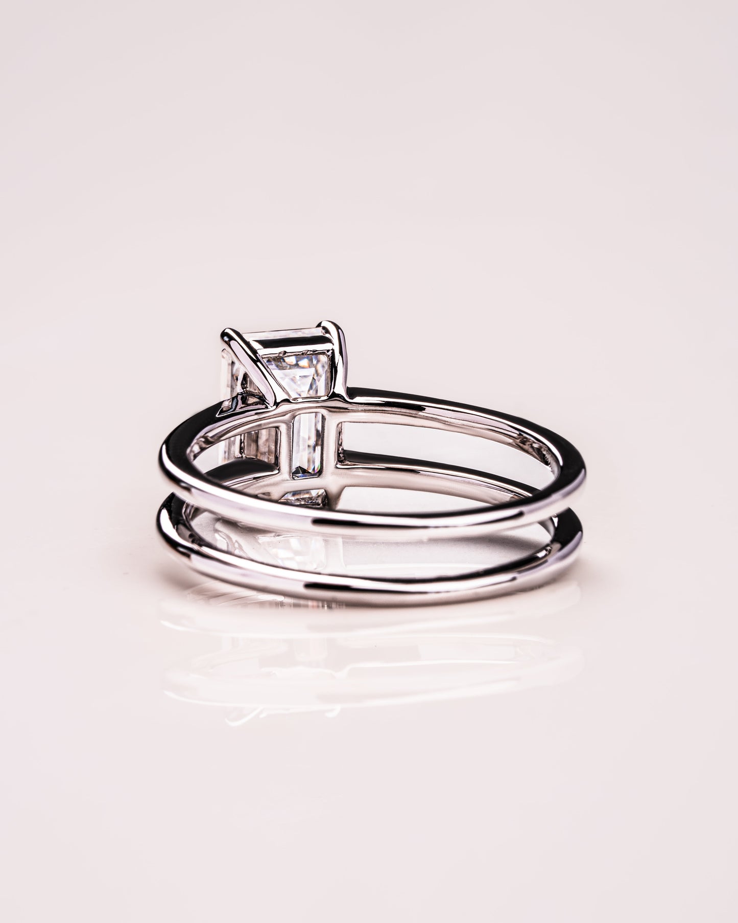 2.30 CT Emerald Cut Solitaire Lab Grown Diamond Engagement Ring