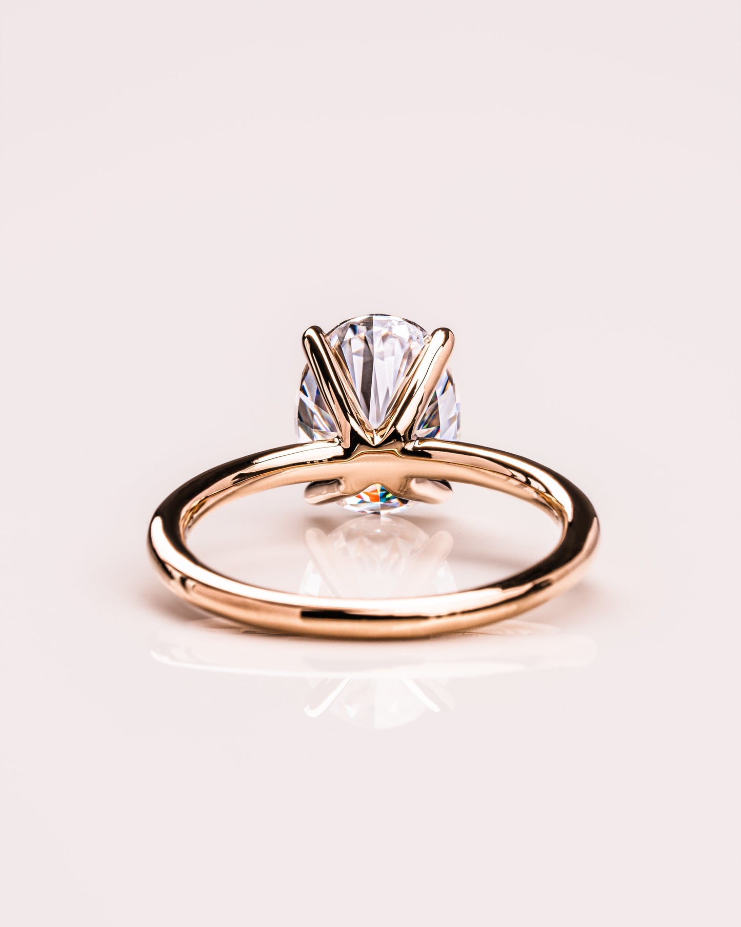 1.91 CT Oval Cut Solitaire Lab Grown Diamond Engagement Ring