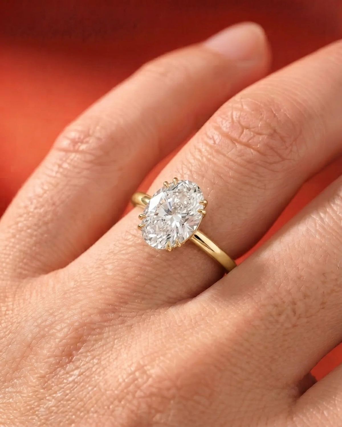 Marquise Solitaire With Tulip Prongs Lab Grown Diamond Engagement Ring