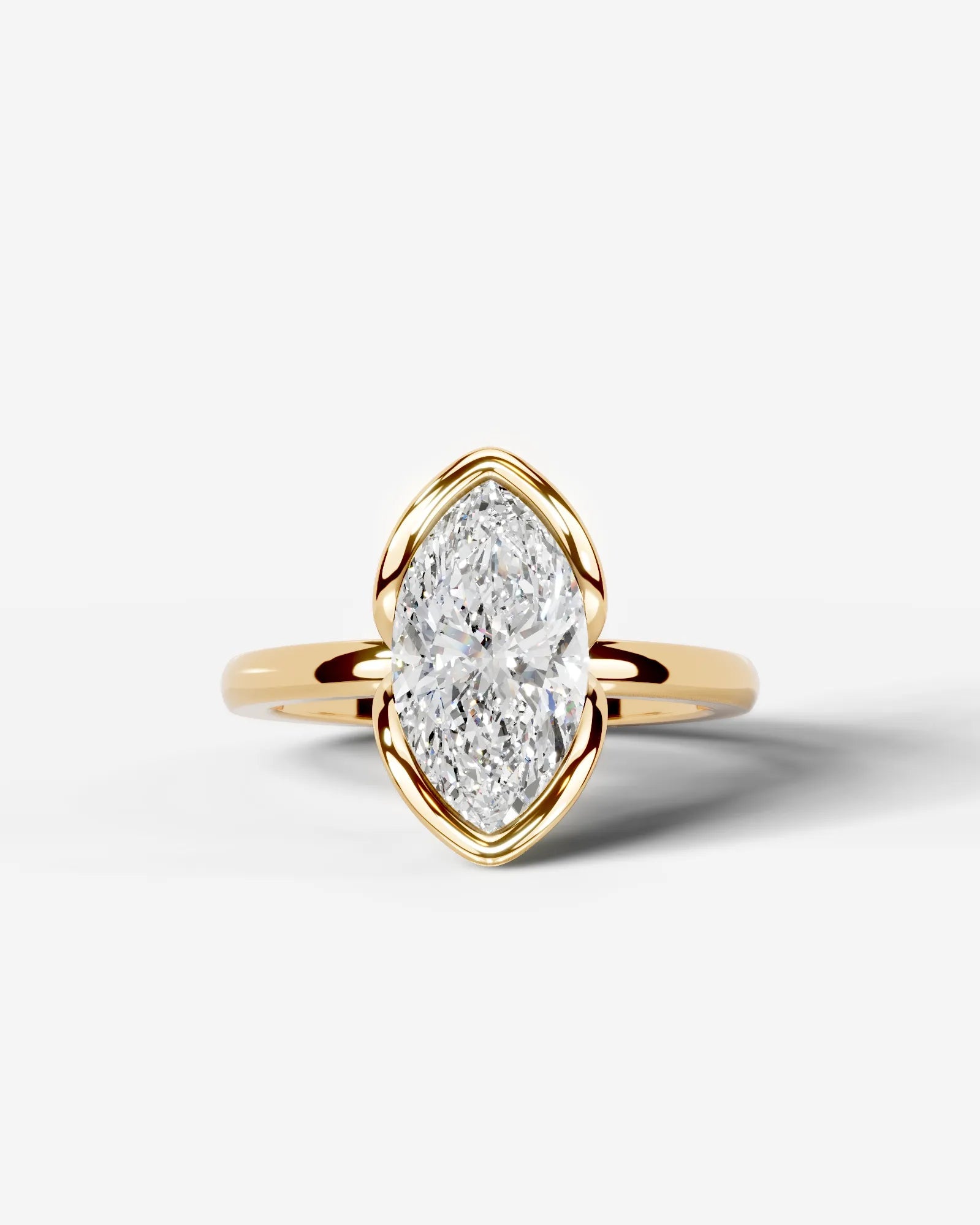 Marquise Solitaire With Tulip Prongs Lab Grown Diamond Engagement Ring