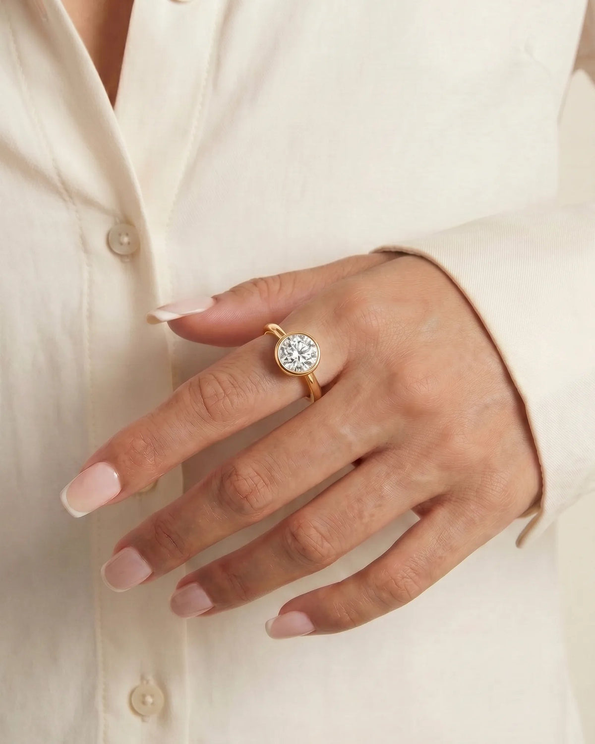 Marquise Solitaire With Tulip Prongs Lab Grown Diamond Engagement Ring