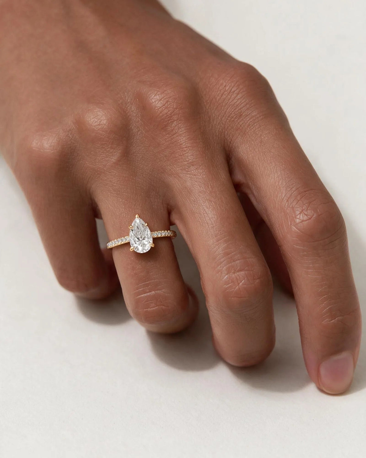 Marquise Solitaire With Tulip Prongs Lab Grown Diamond Engagement Ring