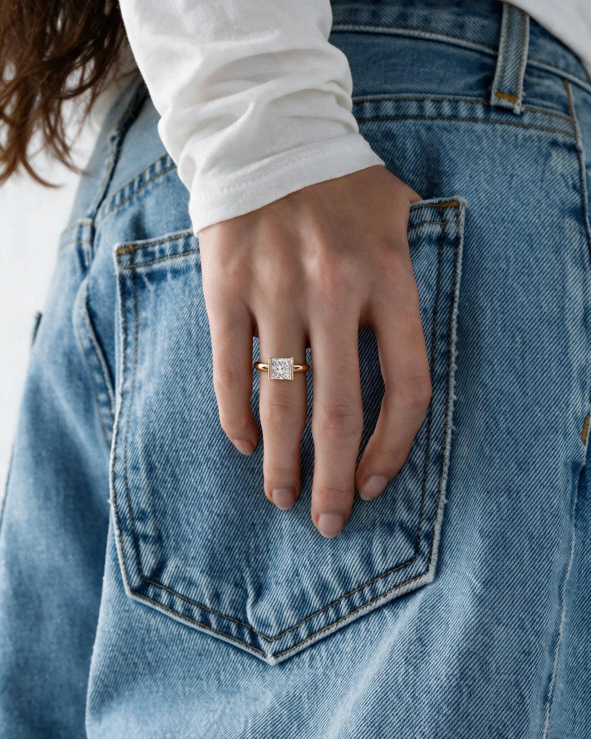 Marquise Solitaire With Tulip Prongs Lab Grown Diamond Engagement Ring