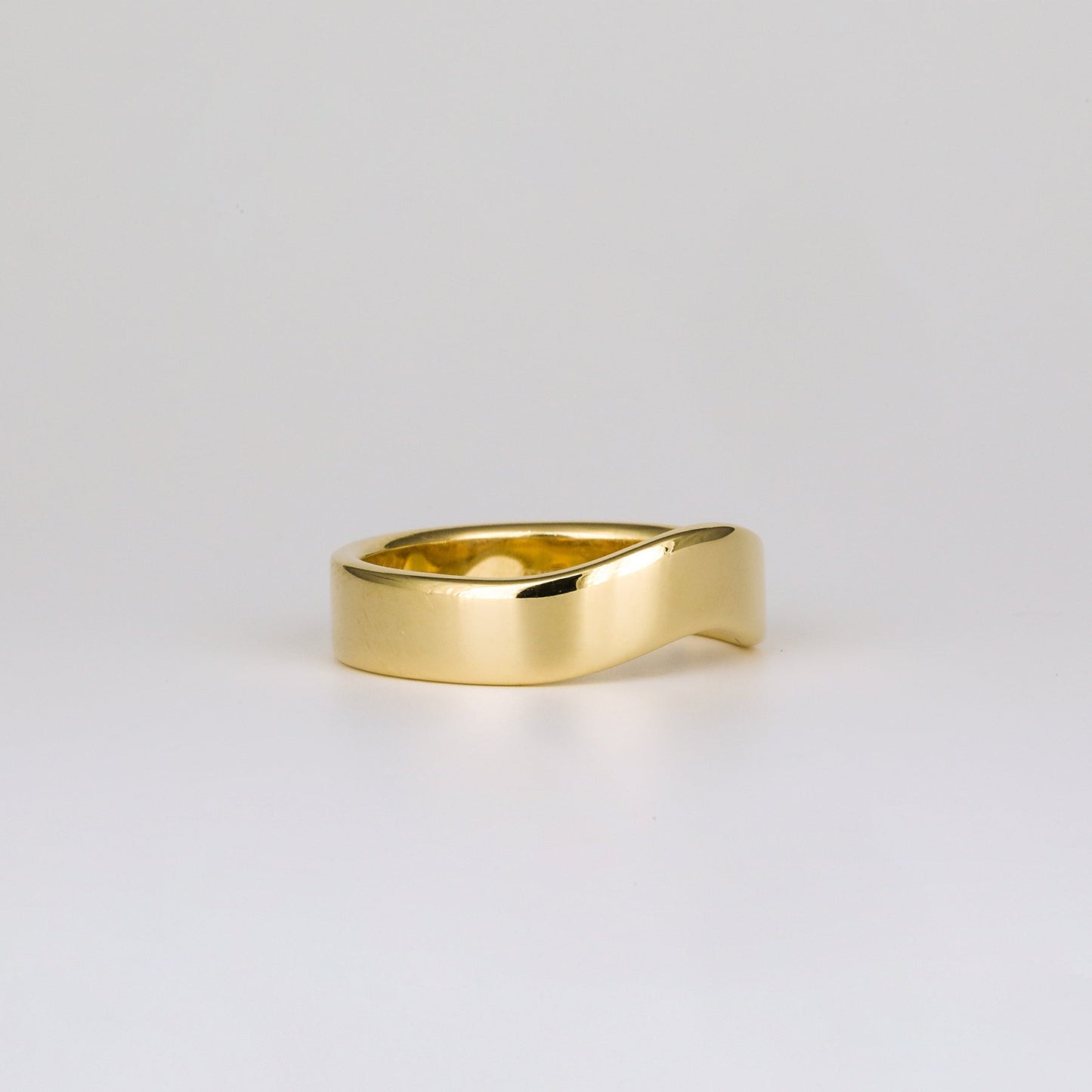 Curved Contour Wedding Band