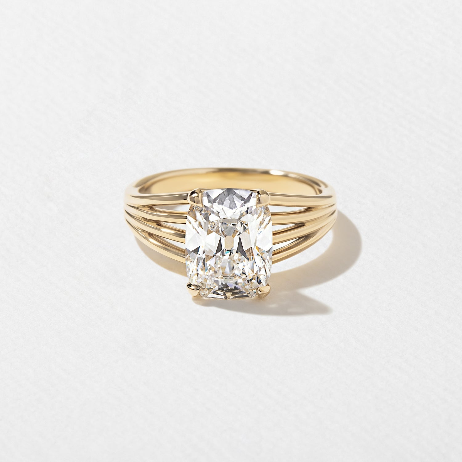 Emerald Pave Engagement Ring – 1 CT Lab Grown Diamond