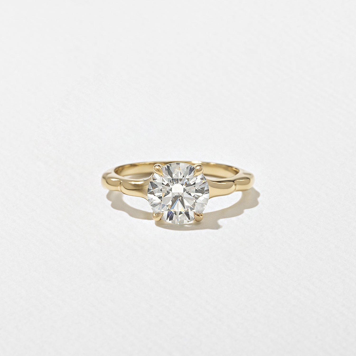 Emerald Pave Engagement Ring – 1 CT Lab Grown Diamond