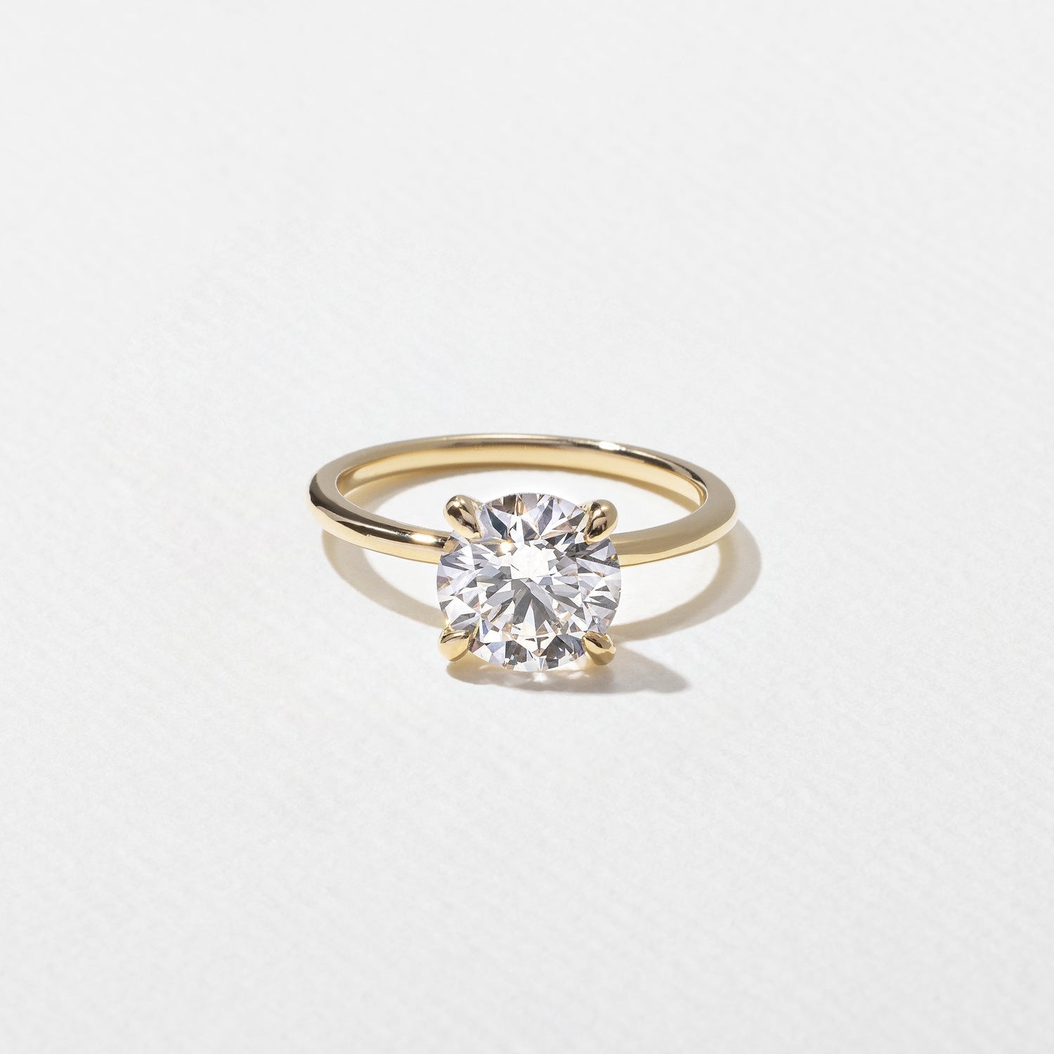Emerald Pave Engagement Ring – 1 CT Lab Grown Diamond