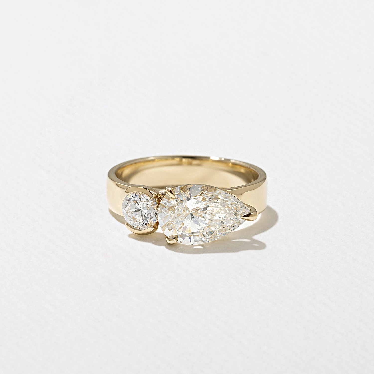 Emerald Pave Engagement Ring – 1 CT Lab Grown Diamond