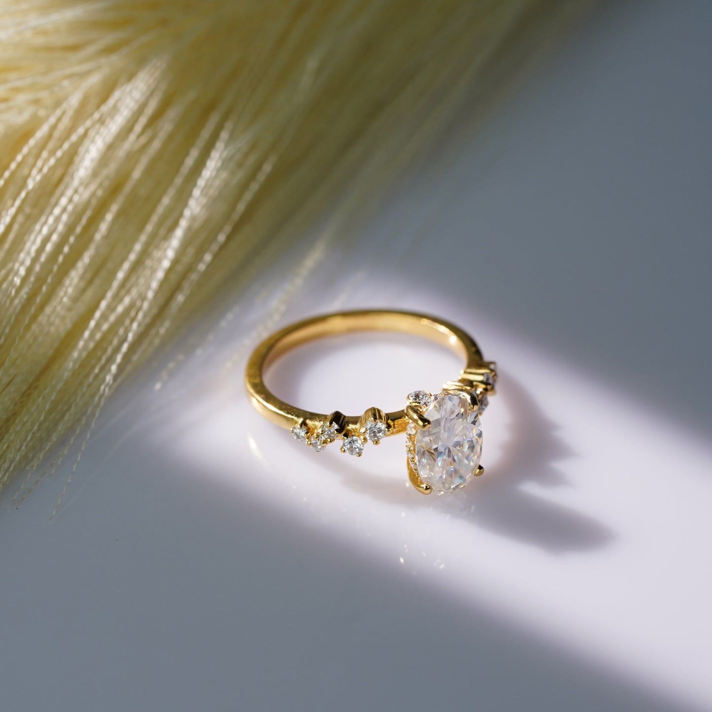 Oval Solitaire Engagement Ring – 2 CT Lab Grown Diamond