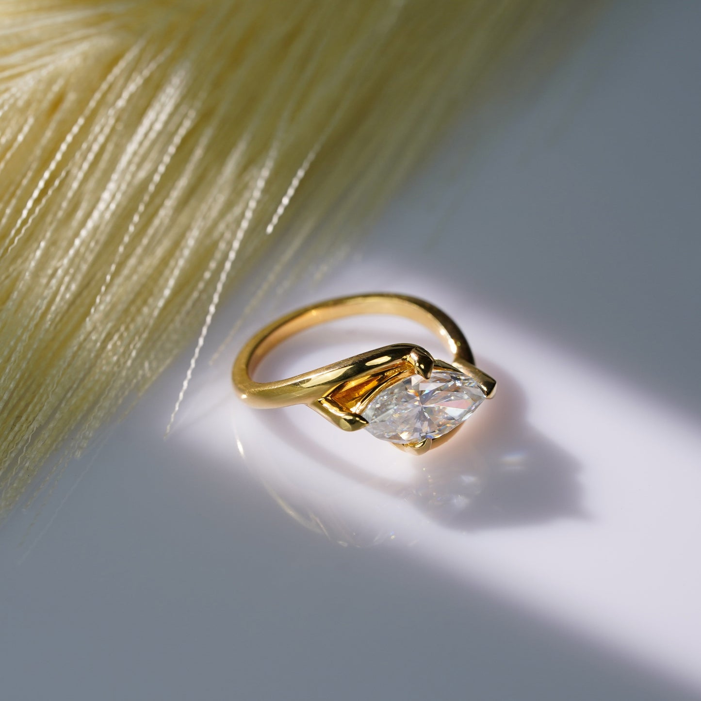 Oval Solitaire Engagement Ring – 2 CT Lab Grown Diamond