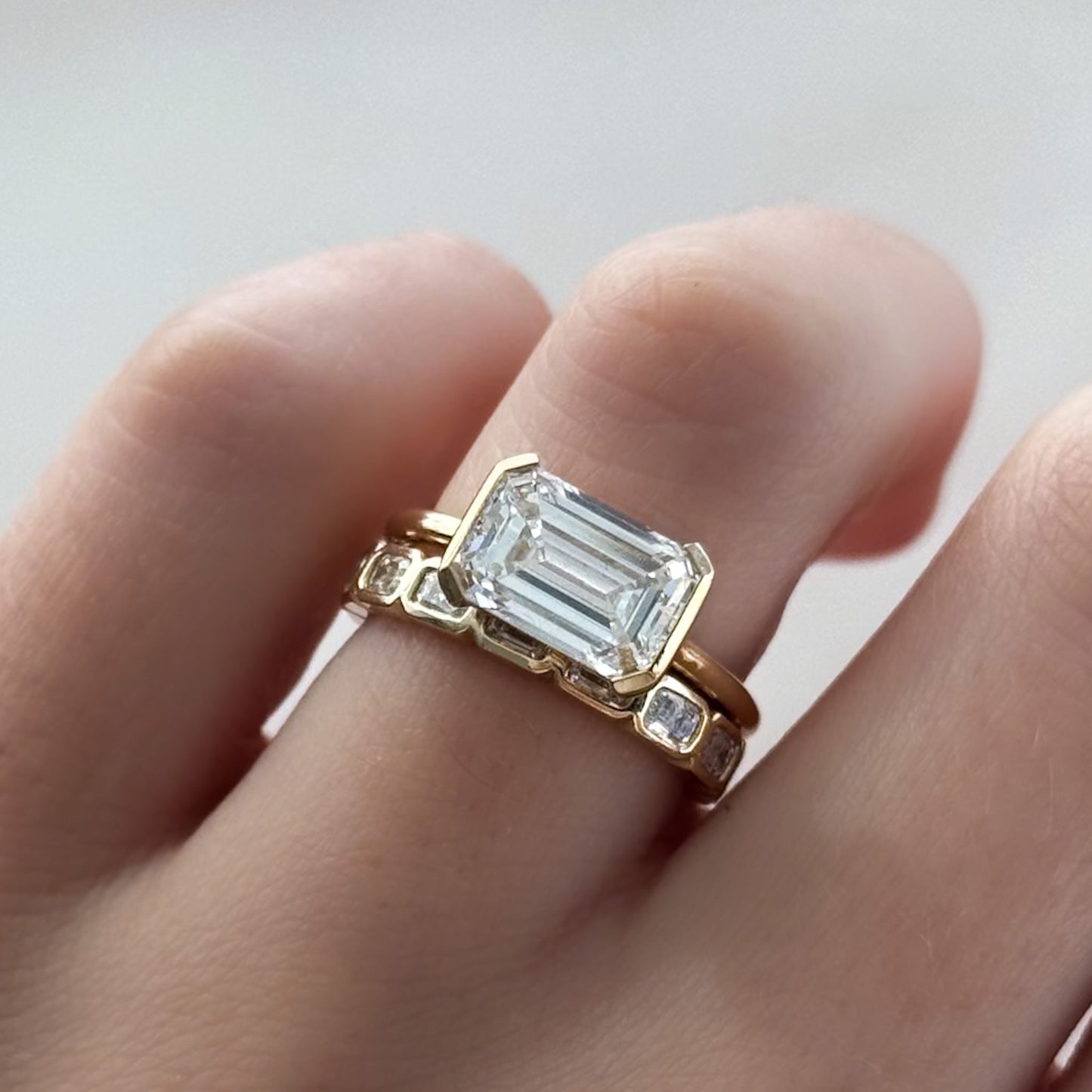 0.25 TCW Round Shaped Half Eternity Lab Grown Diamond Wedding Band