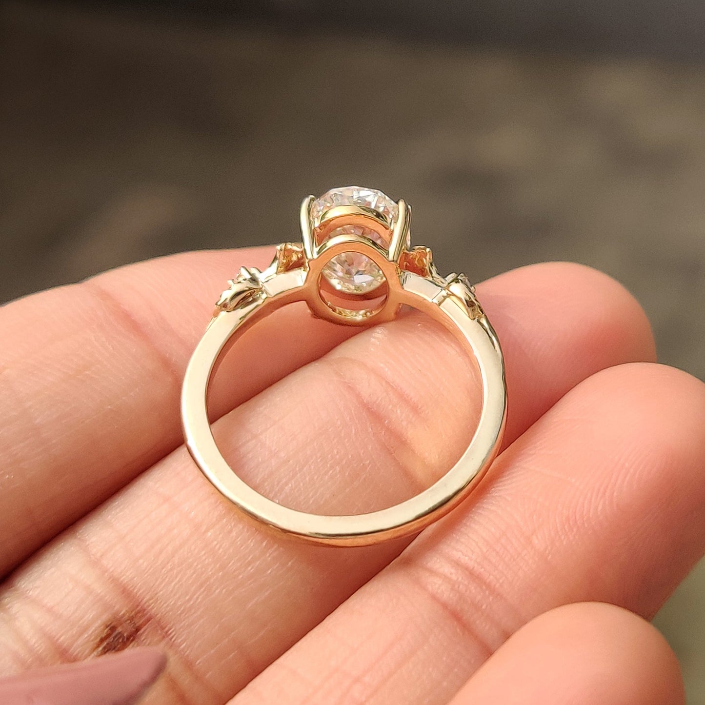 Cushion Hidden Halo Lab Grown Diamond Engagement Ring