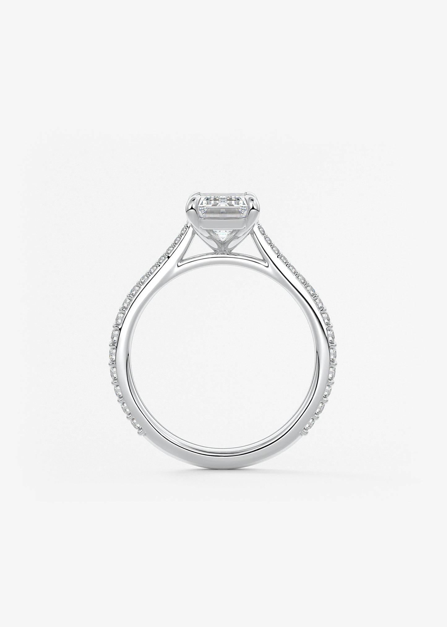 Oval Solitaire With Raised Basket Gallery Lab Grown Diamond Engagement Ring