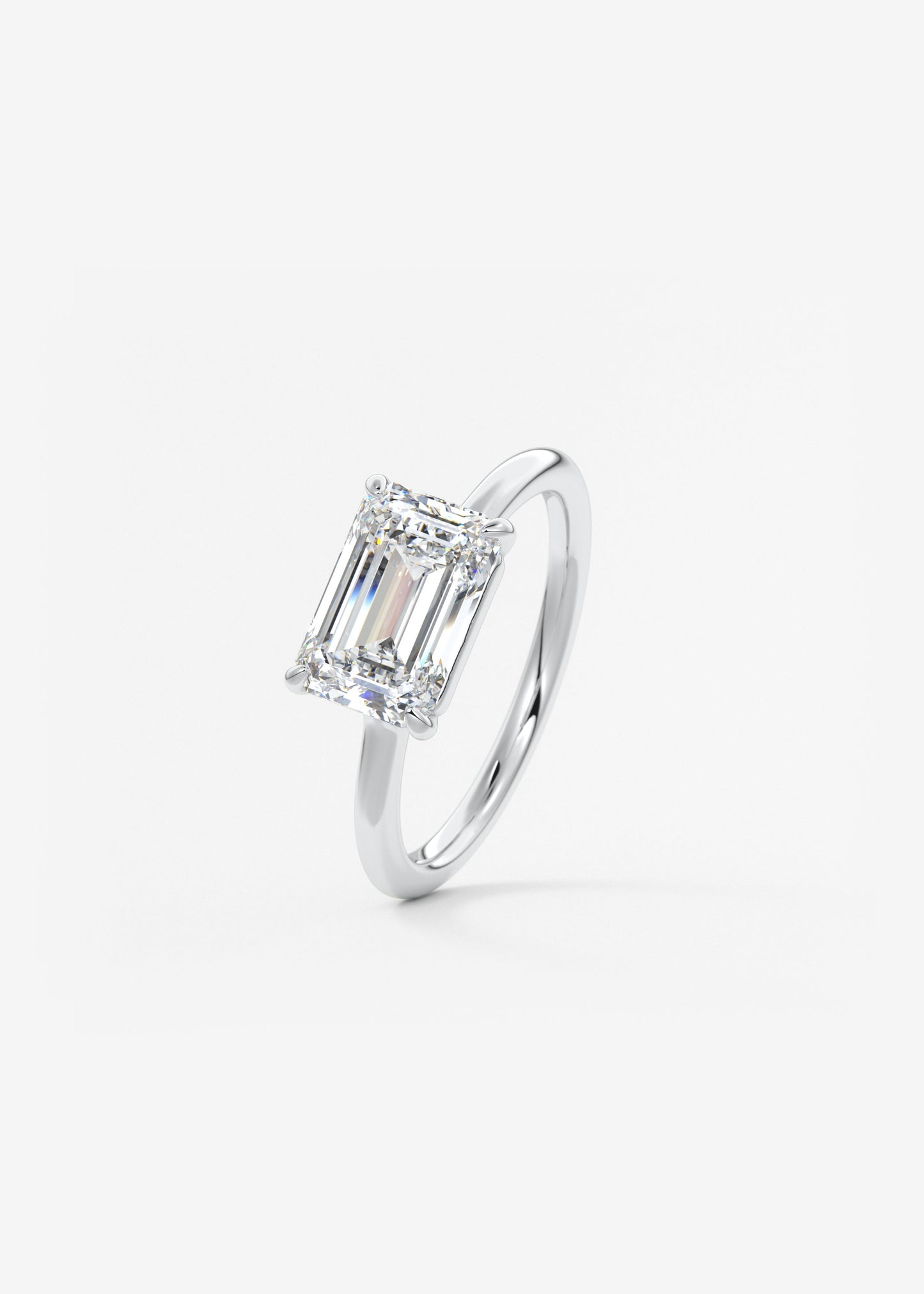 Oval Solitaire With Raised Basket Gallery Lab Grown Diamond Engagement Ring