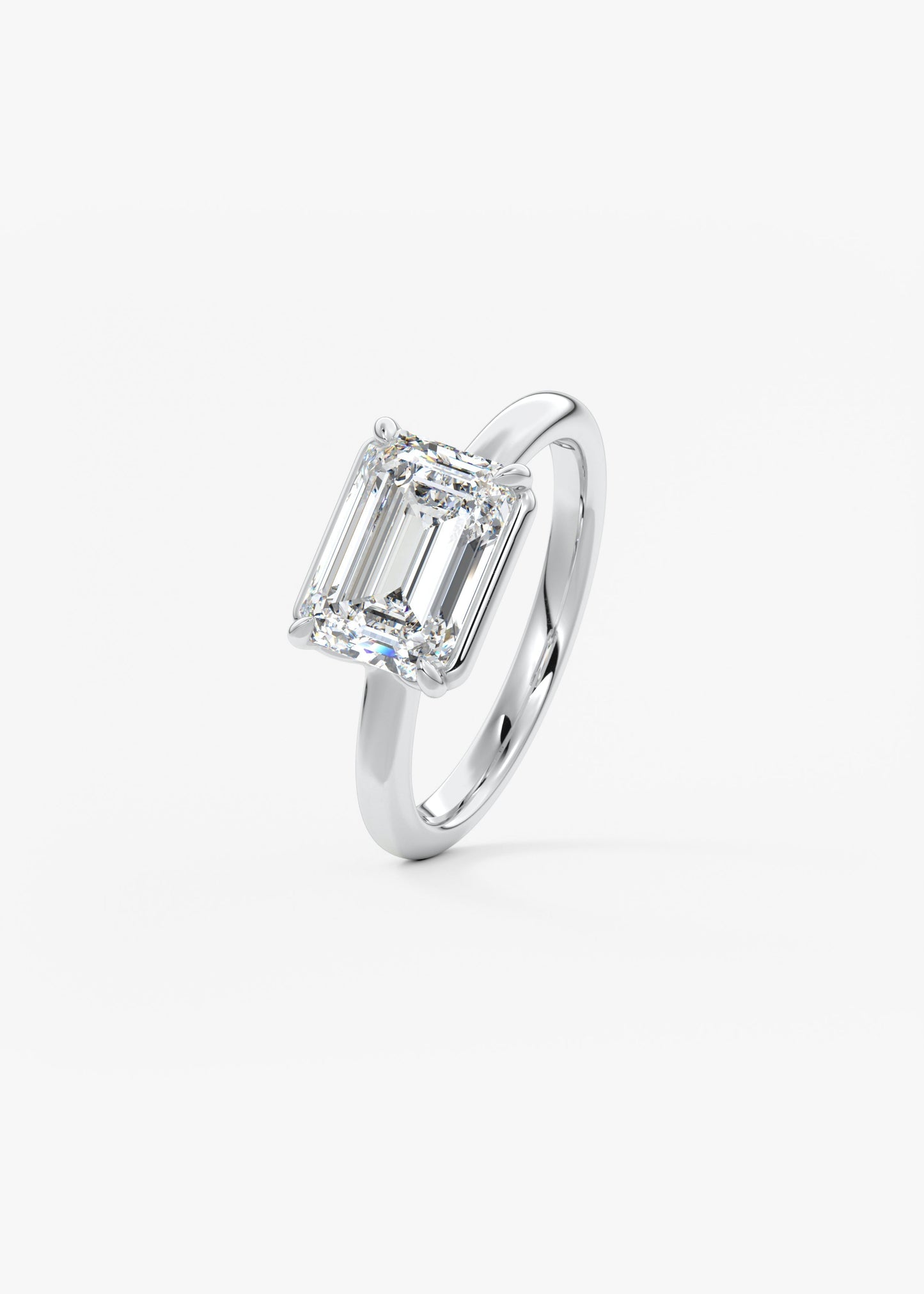 Oval Solitaire With Raised Basket Gallery Lab Grown Diamond Engagement Ring