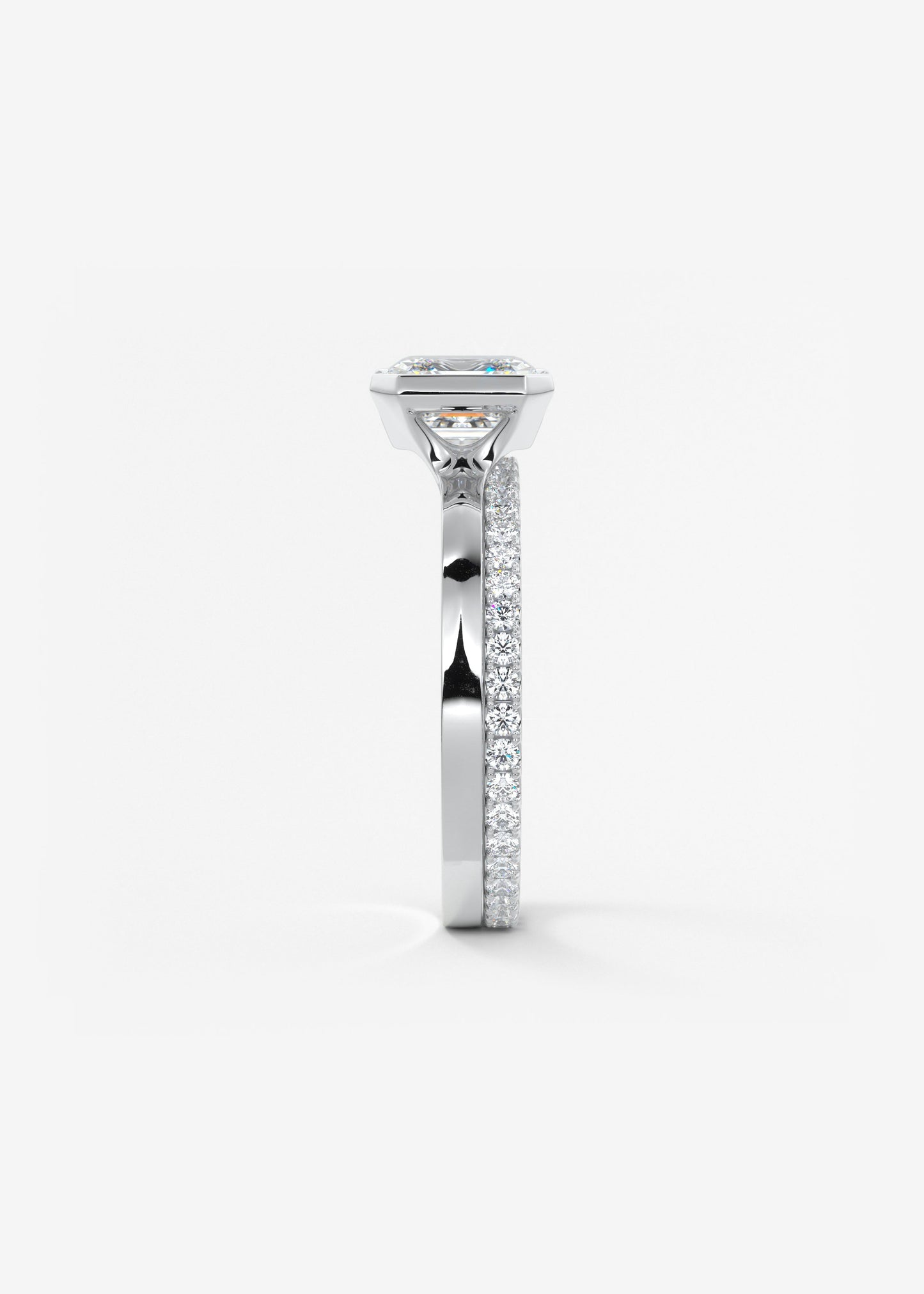 Oval Solitaire With Raised Basket Gallery Lab Grown Diamond Engagement Ring