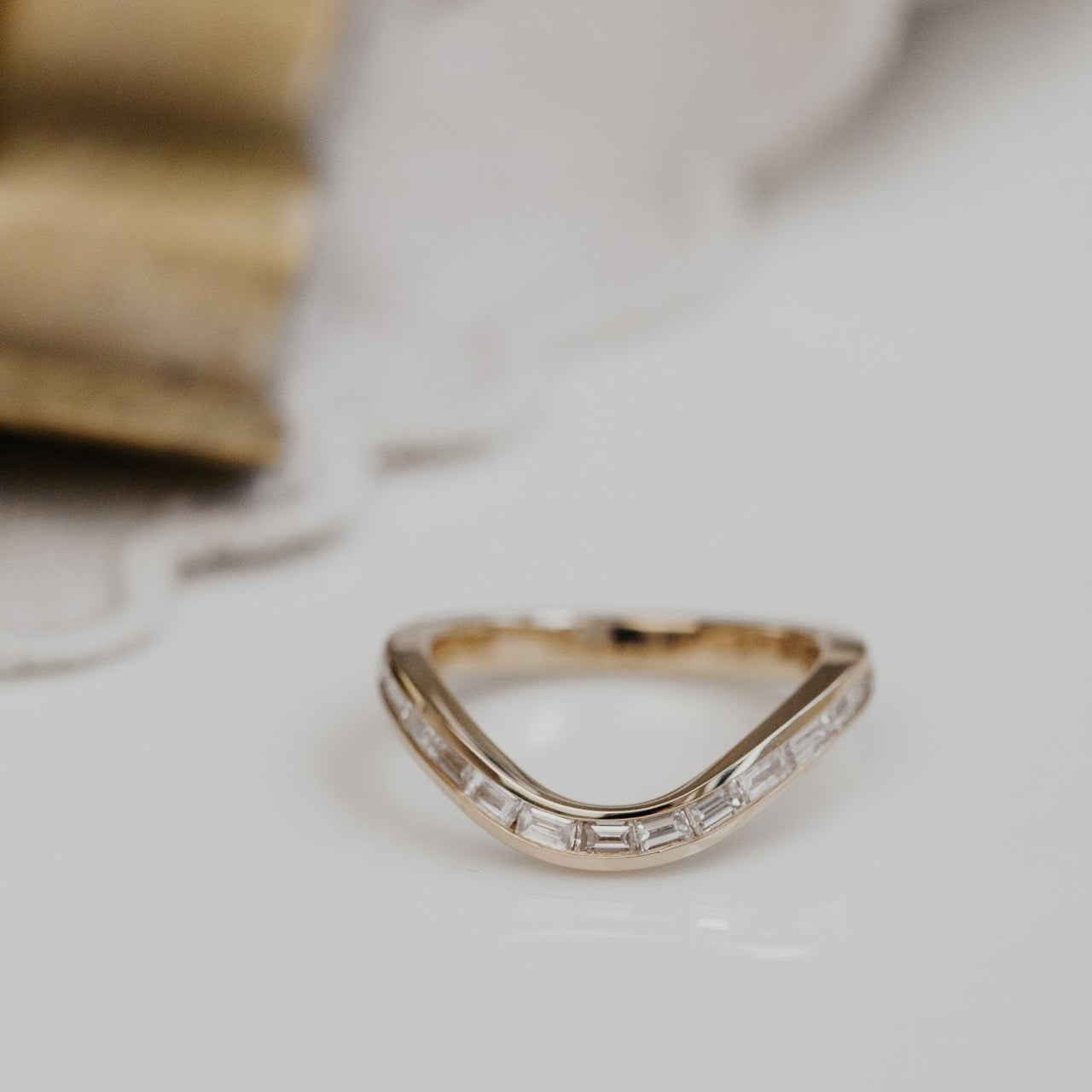 0.25 TCW Round Shaped Half Eternity Lab Grown Diamond Wedding Band