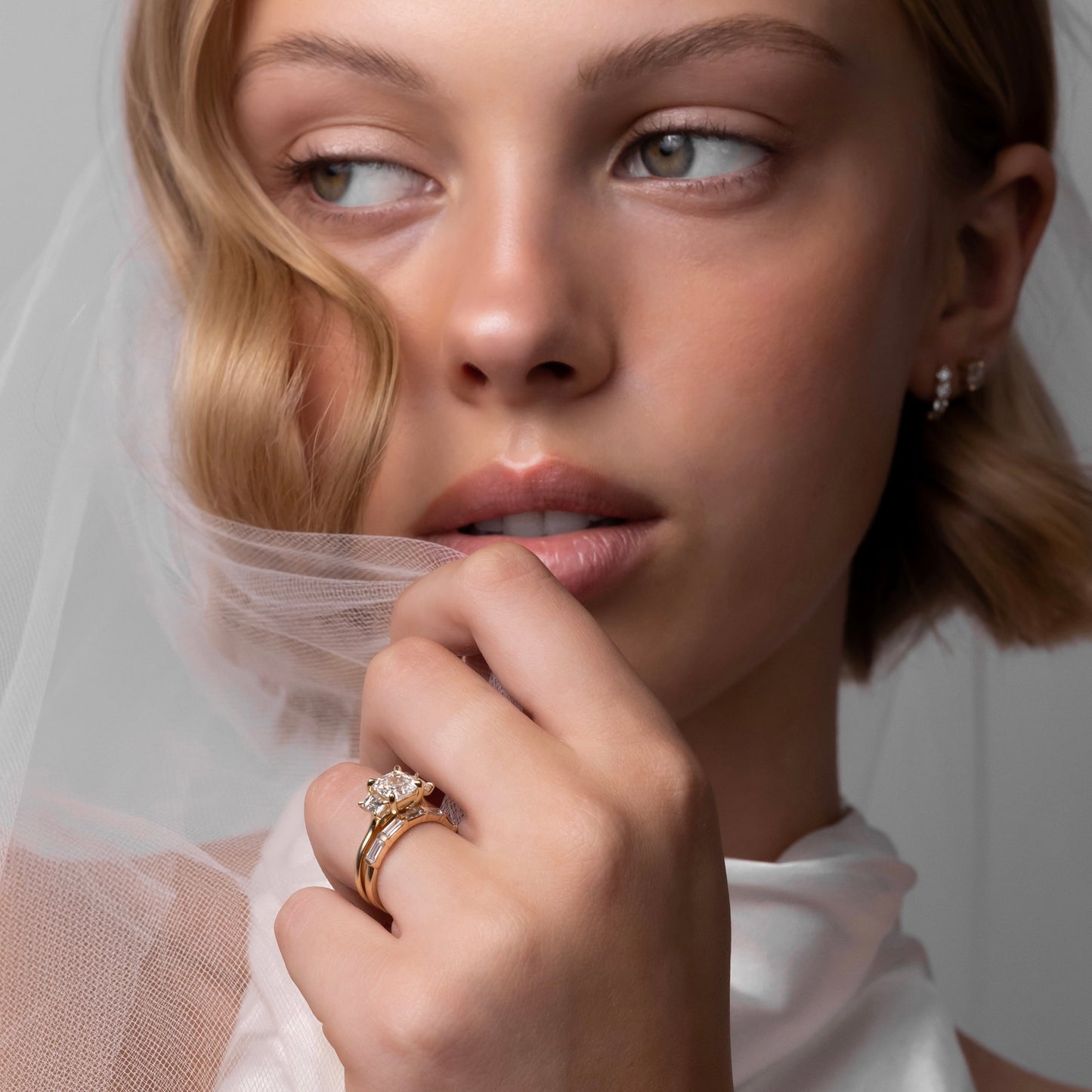 0.25 TCW Round Shaped Half Eternity Lab Grown Diamond Wedding Band