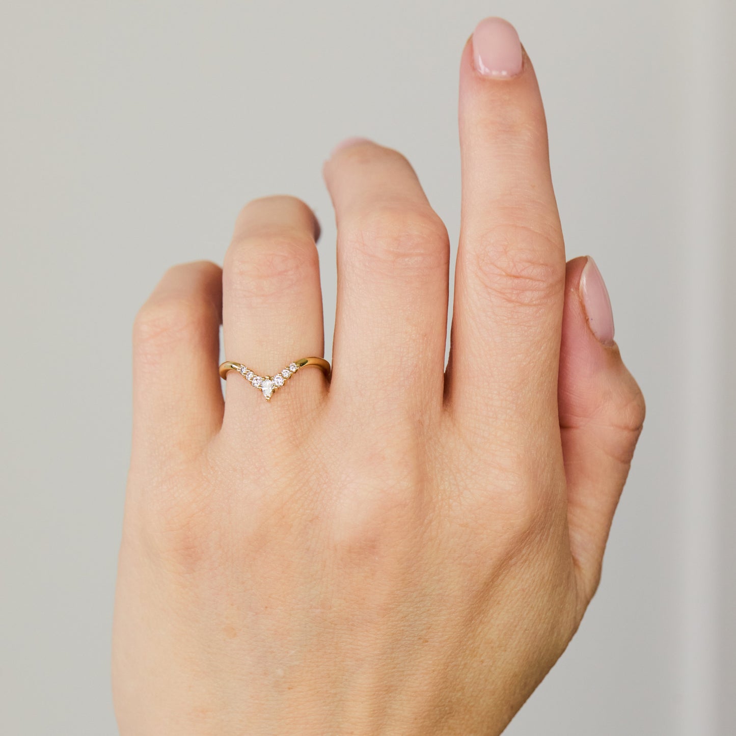 0.25 TCW Round Shaped Half Eternity Lab Grown Diamond Wedding Band