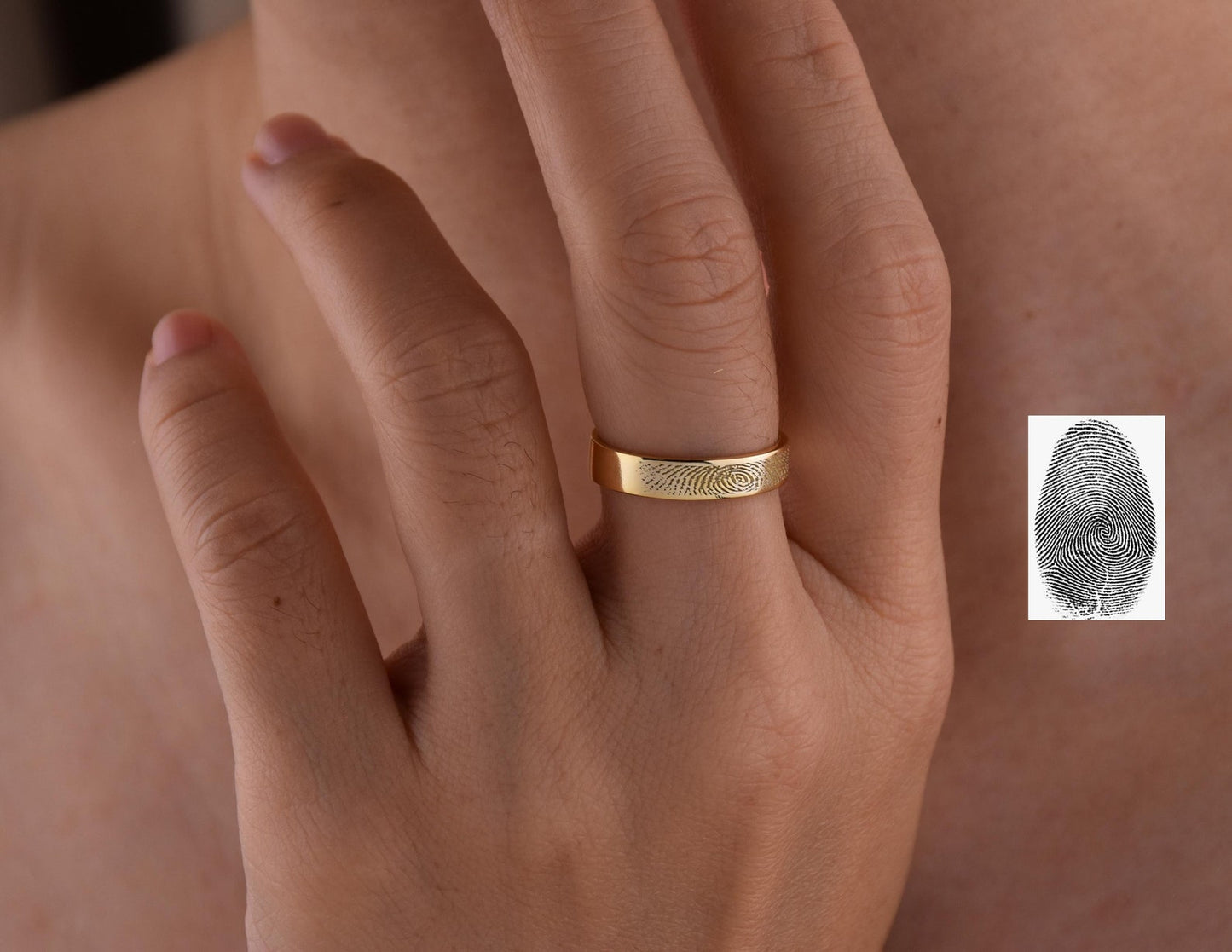 Fingerprint Wedding Band