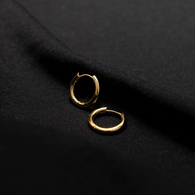 Mens Thick Hoop Earrings