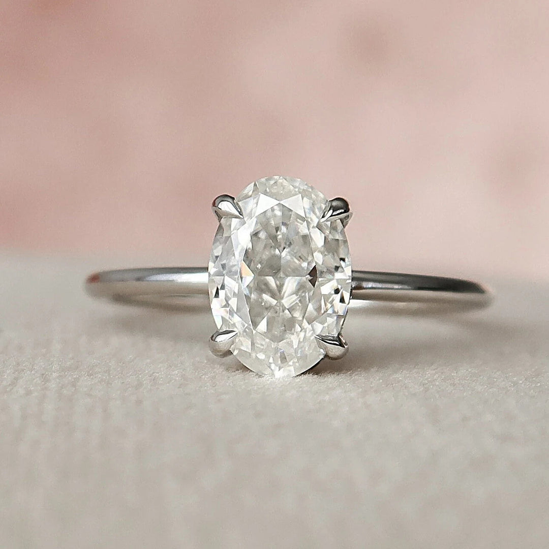 Marquise Cut Cluster Styled Lab Grown Bridal Ring Set