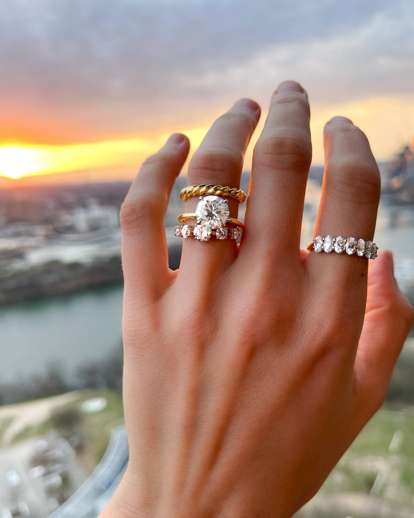 0.25 TCW Round Shaped Half Eternity Lab Grown Diamond Wedding Band