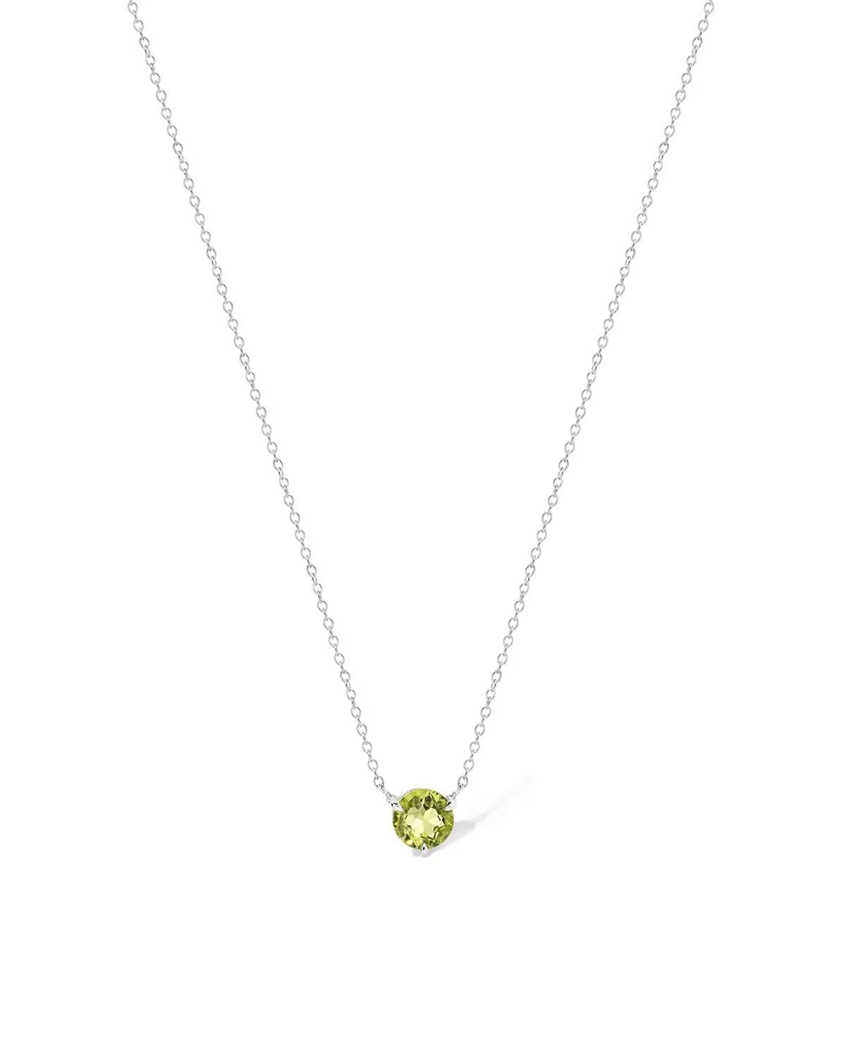 Round Solitaire Necklace