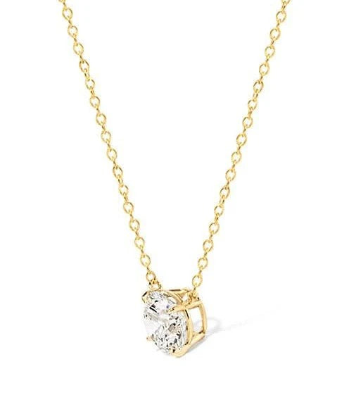 Round Solitaire Necklace