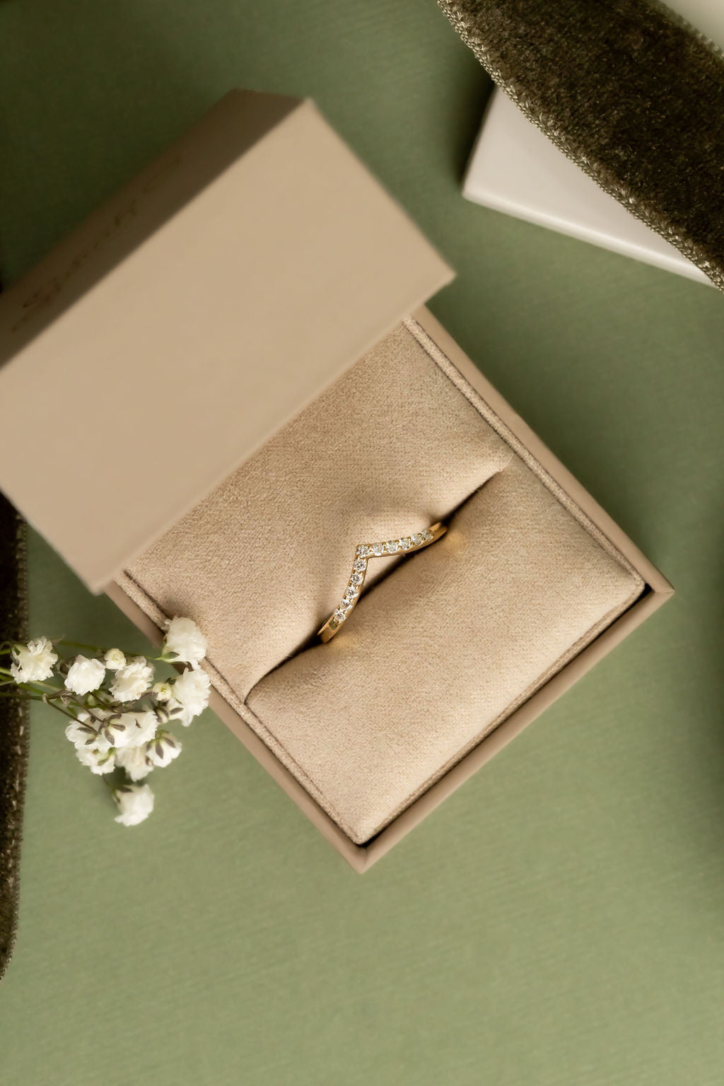 0.25 TCW Round Shaped Half Eternity Lab Grown Diamond Wedding Band