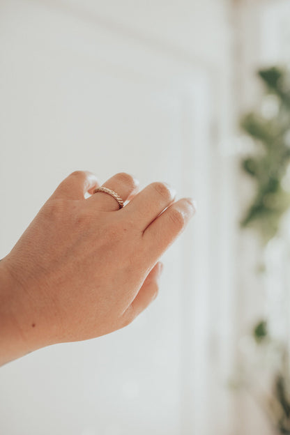 0.25 TCW Round Shaped Half Eternity Lab Grown Diamond Wedding Band