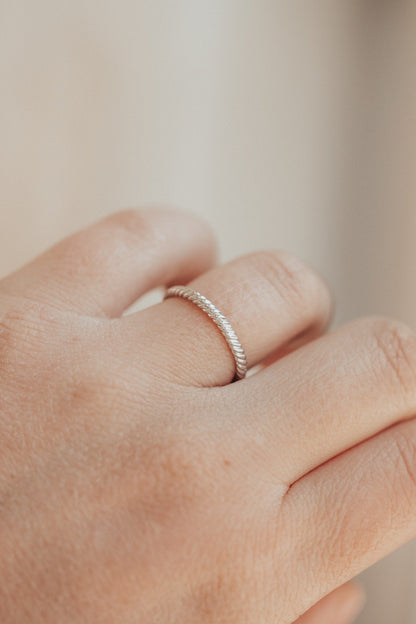 0.25 TCW Round Shaped Half Eternity Lab Grown Diamond Wedding Band