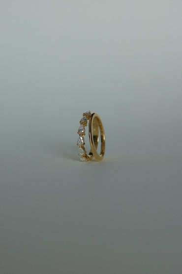 0.25 TCW Round Shaped Half Eternity Lab Grown Diamond Wedding Band