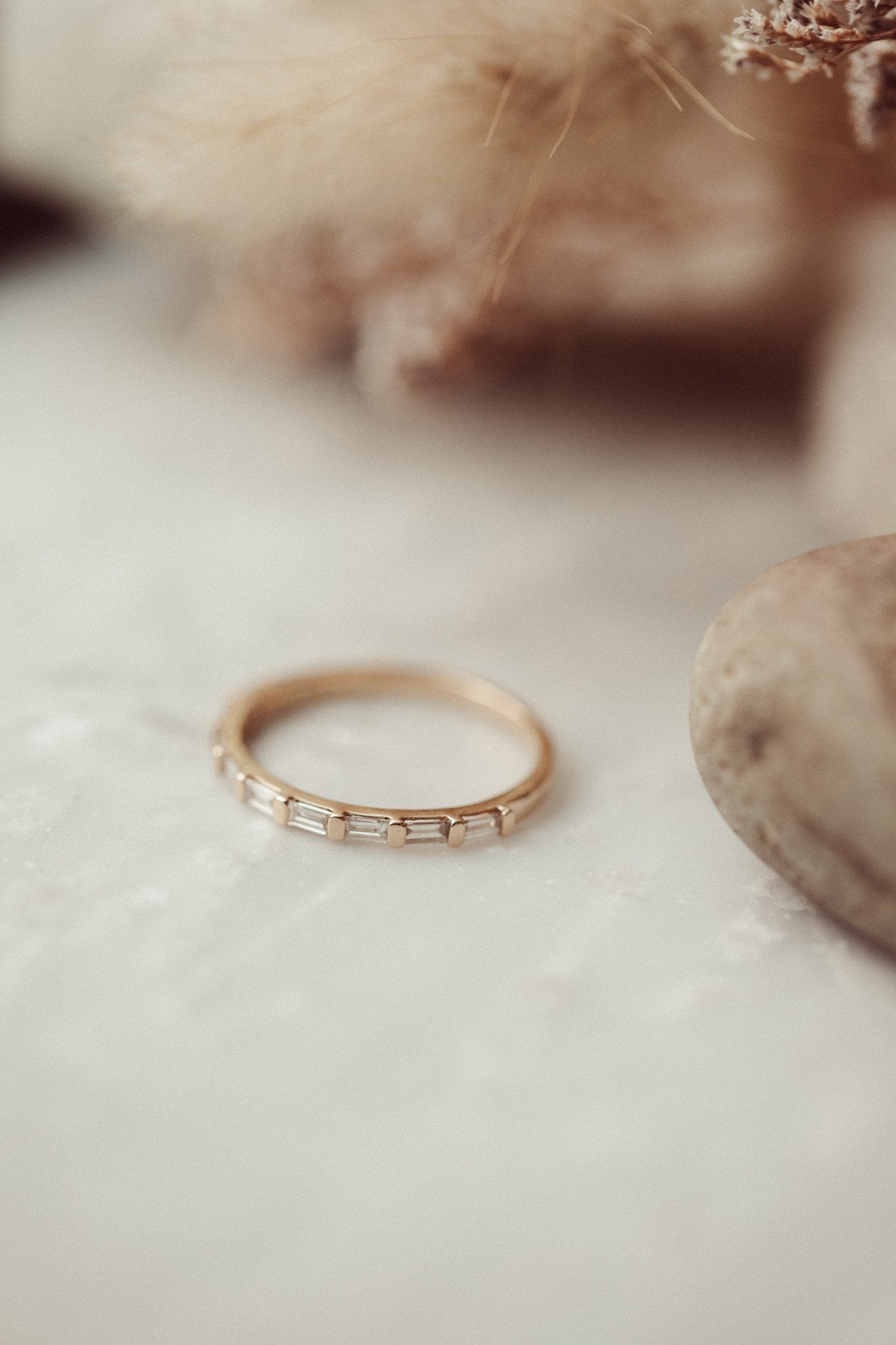 0.25 TCW Round Shaped Half Eternity Lab Grown Diamond Wedding Band