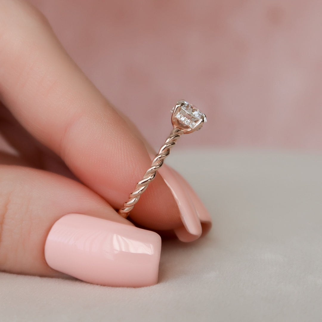 Marquise Cut Cluster Styled Lab Grown Bridal Ring Set