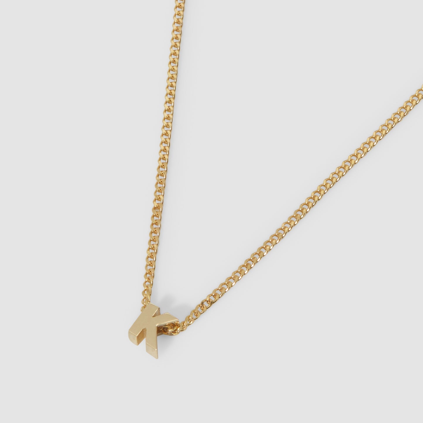 Letter Initial Chained Necklace