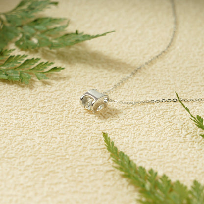 0.17 CT Moissanite Diamond Cross Pendant Necklace in Solid Gold 7