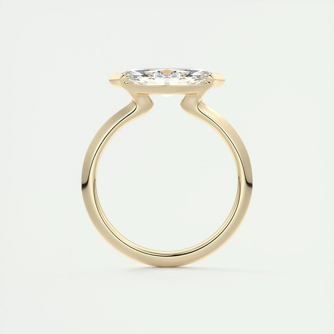 1.98 CT Marquise Moissanite East-West Engagement Ring (US Size 8.25 Ready To Ship)