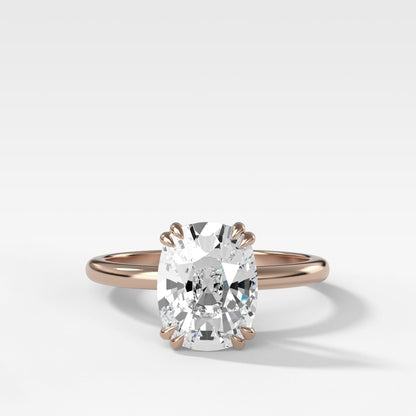 Marquise Shaped Three Stone Lab Grown Diamond Engagement Ring