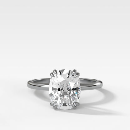 Marquise Shaped Three Stone Lab Grown Diamond Engagement Ring