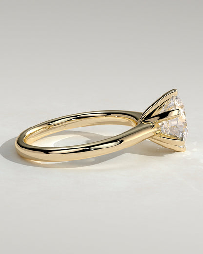 Round Halo, Pave & Split Shank Engagement Ring – 1.93 CT Lab Grown Diamond