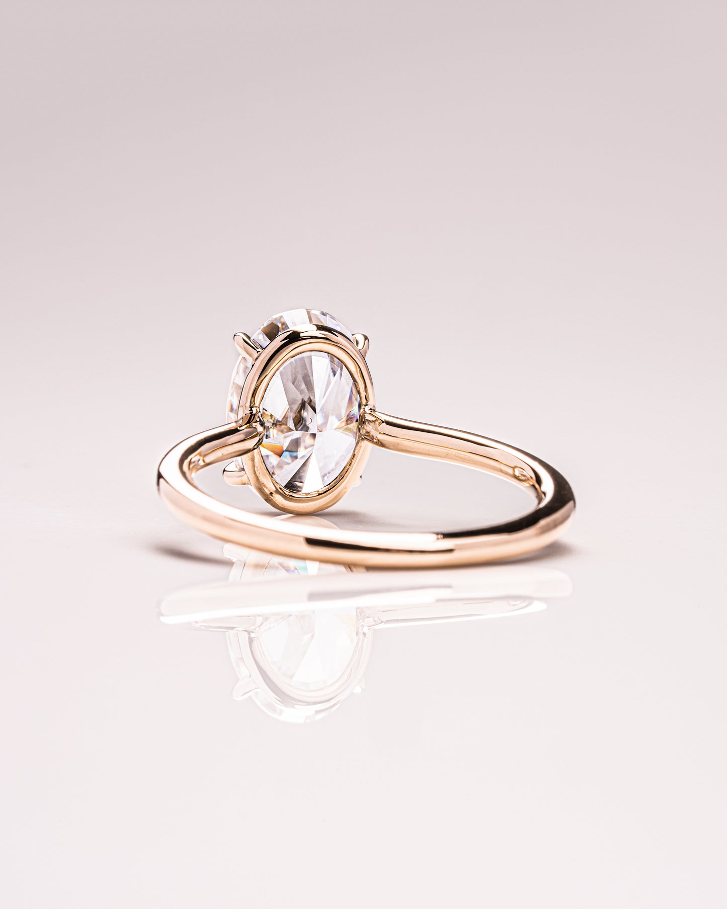 2.72 CT Oval Cut Solitaire Lab Grown Diamond Engagement Ring