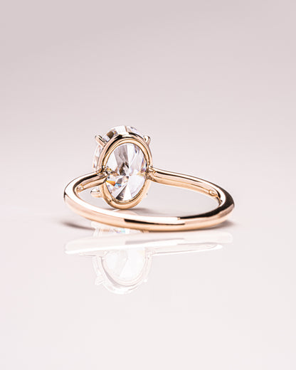 2.72 CT Oval Cut Solitaire Lab Grown Diamond Engagement Ring