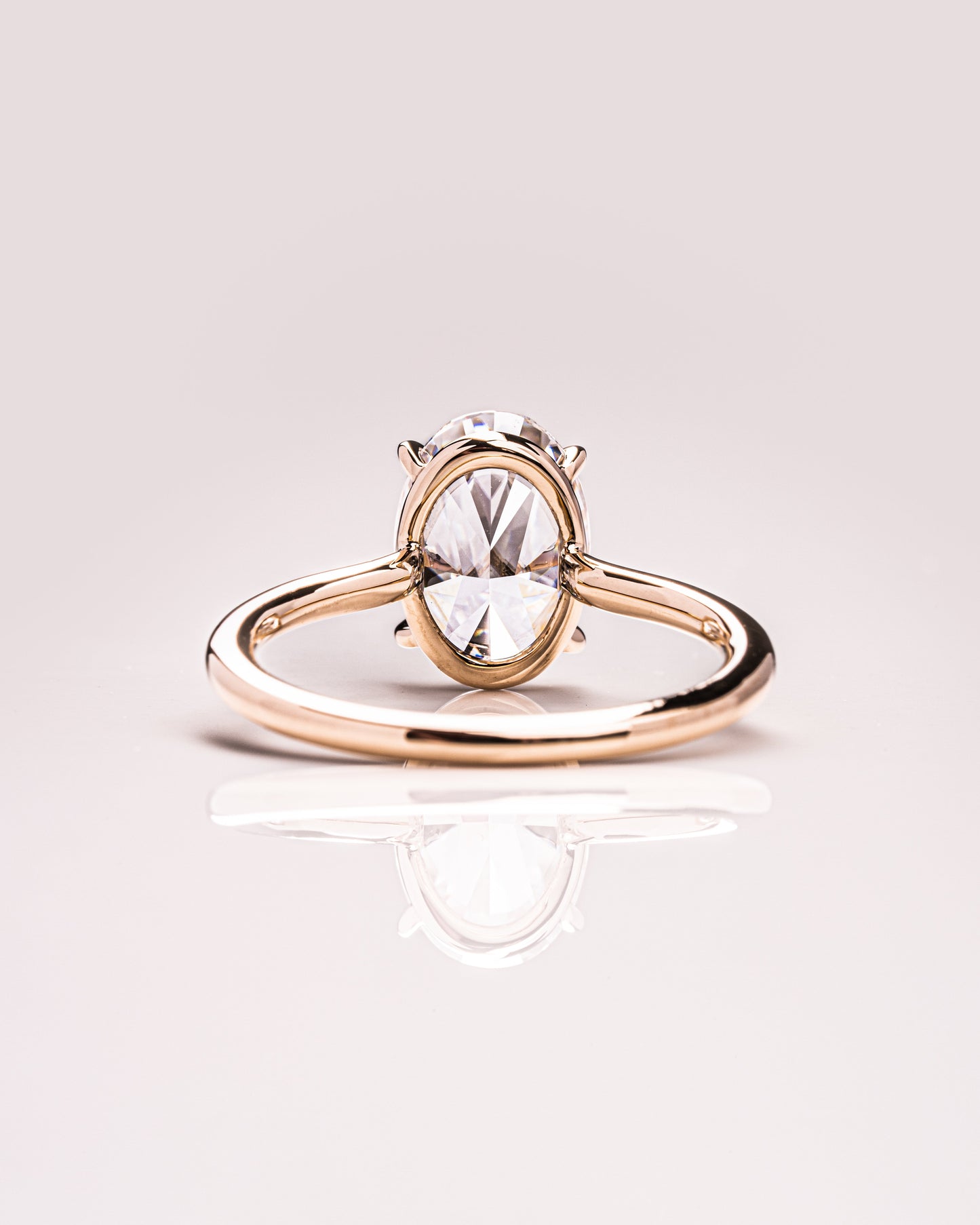 2.72 CT Oval Cut Solitaire Lab Grown Diamond Engagement Ring