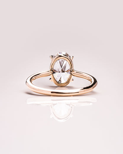 2.72 CT Oval Cut Solitaire Lab Grown Diamond Engagement Ring